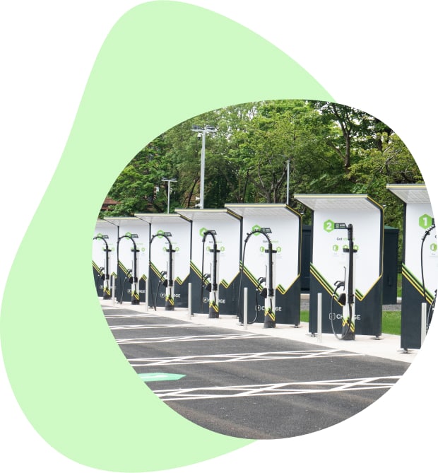 Row of AC Charge networks