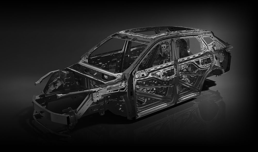 View of the OMODA 7 chassis structure
