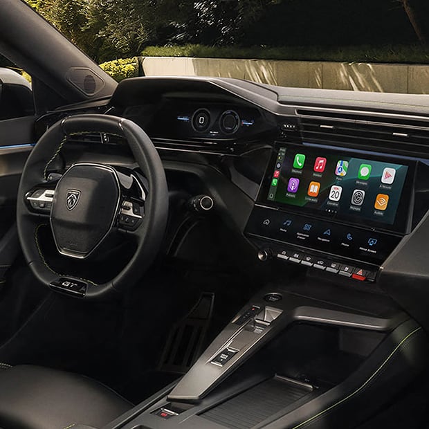 Interior view of Peugeot 308