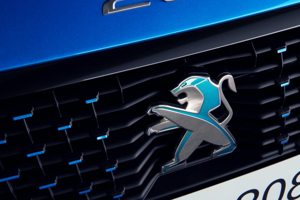 The colour changing badge of the e-208