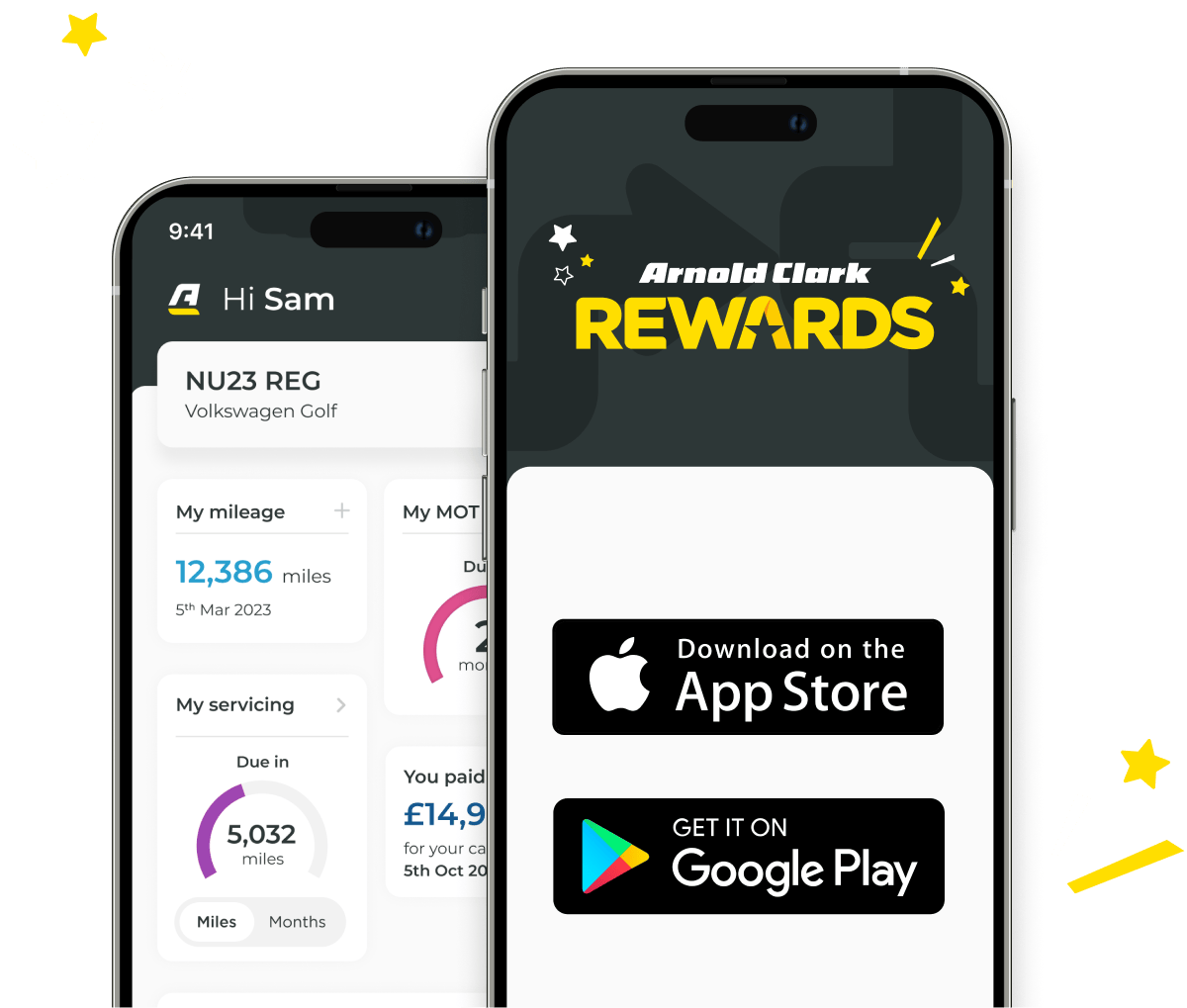 Group of various Rewards we offer