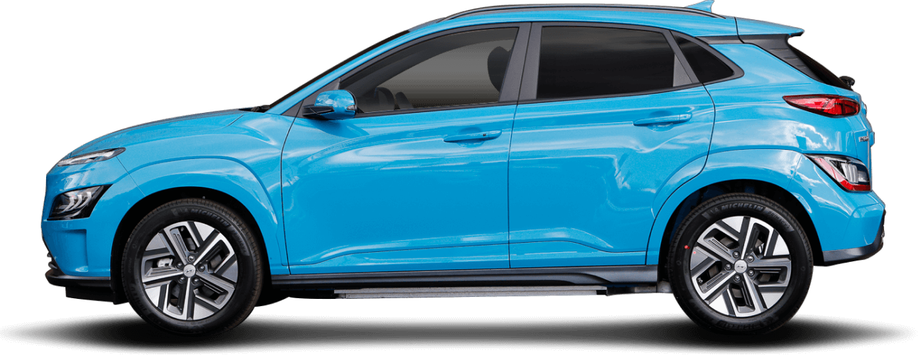 Blue Hyundai Kona