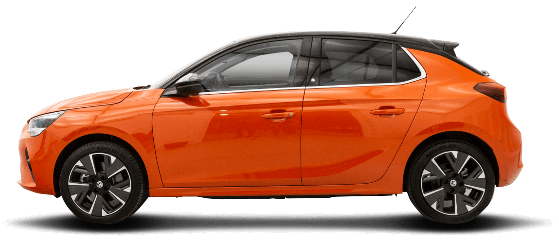 Orange Vauxhall Corsa