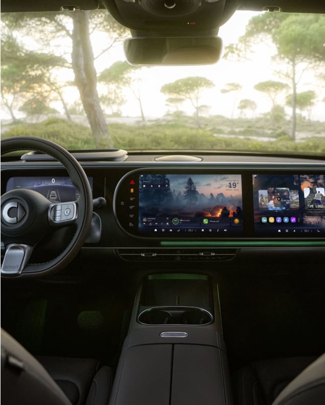 Interior view of smart #5