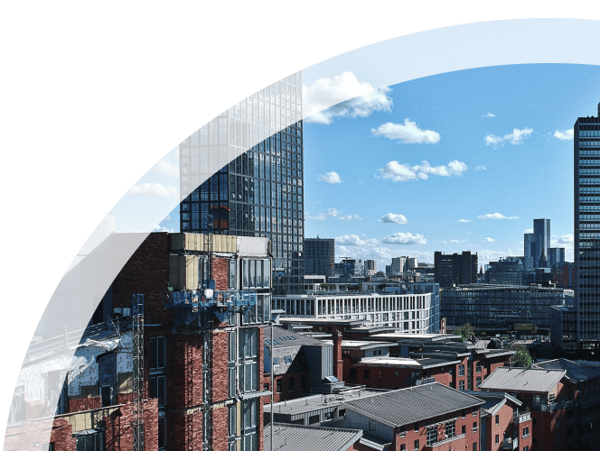 Manchester scenery in mask