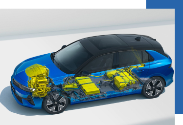 Illustration of electrc Astra's power train