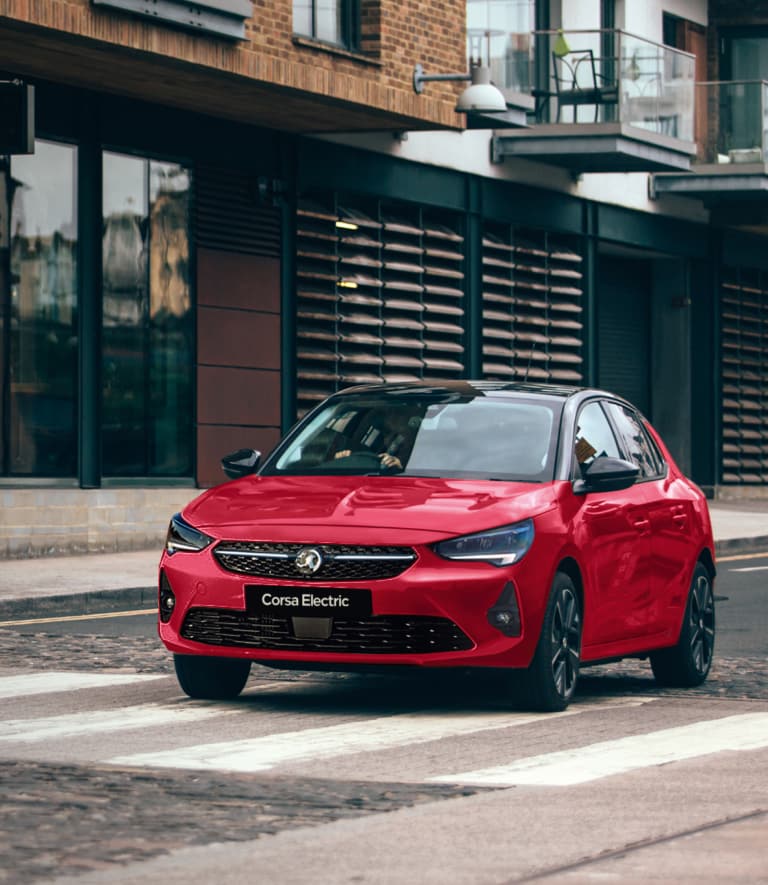 Side view of Vauxhall Corsa Electric