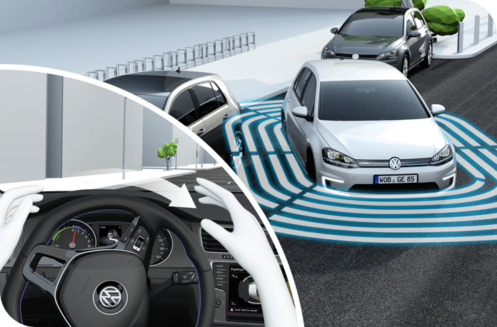 Volkswagen e-Golf parking assist