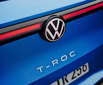 Rear angle close up view of the Volkswagen T-Roc