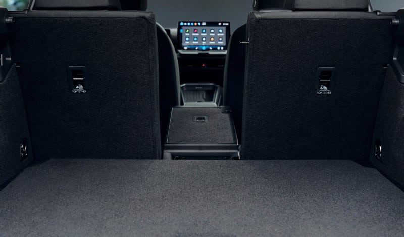 Bootspace with seats up