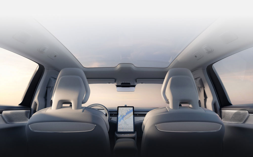 View of the Volvo ES90 interior