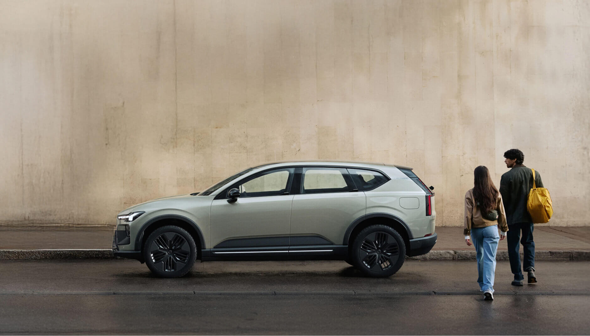 Side view of Volvo EX60 at daytime