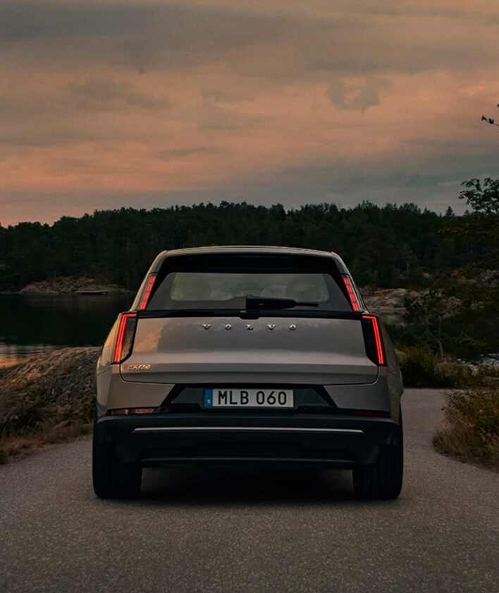 Rear view of Volvo EX60