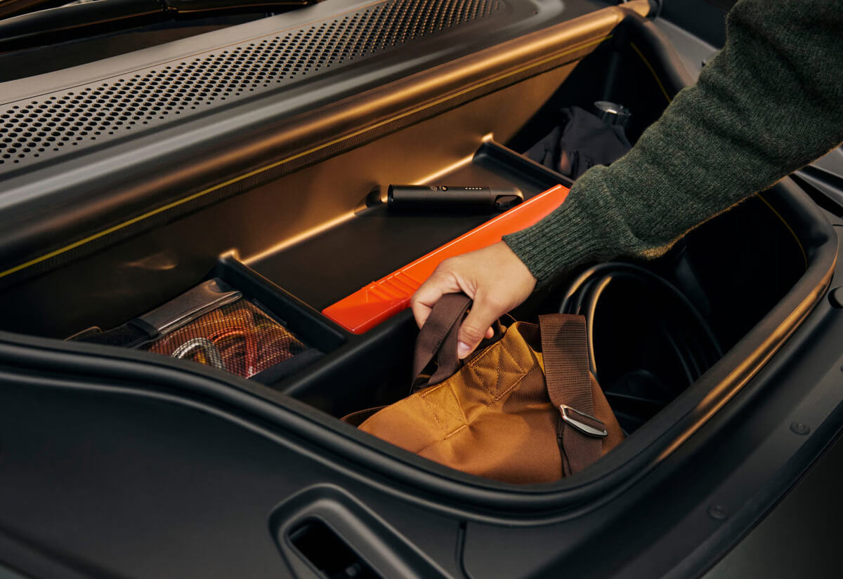 Rear boot view of Volvo EX60