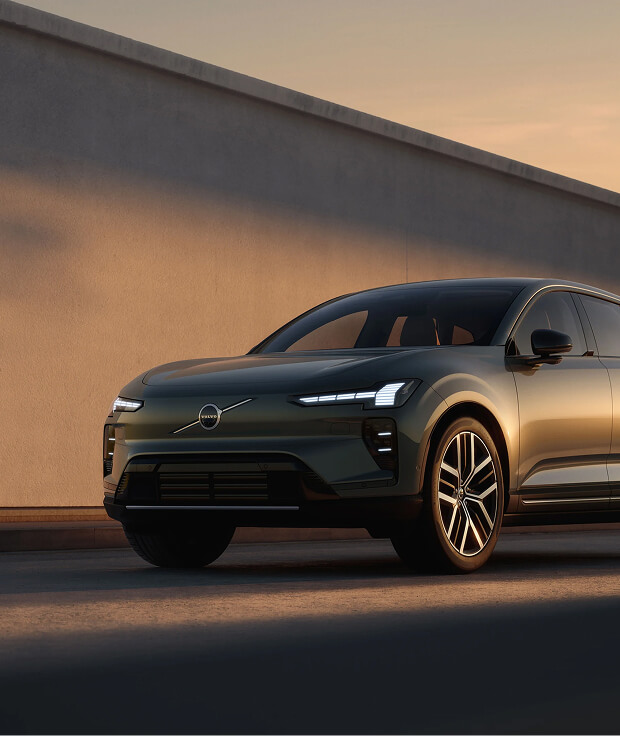 Front angled view of Volvo EX60