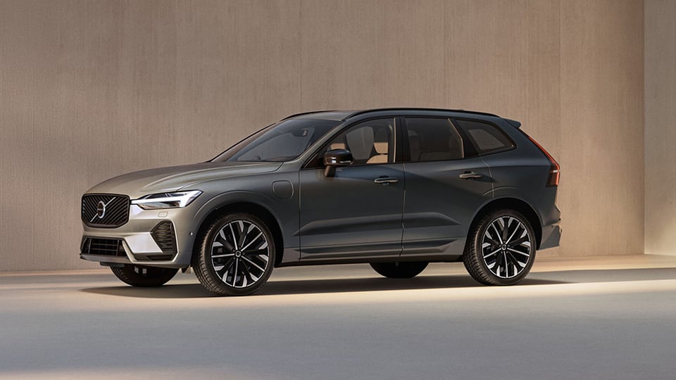 Front angled view of Volvo vehicle