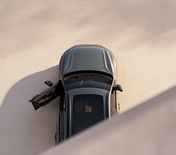 Top angle view of Volvo XC60